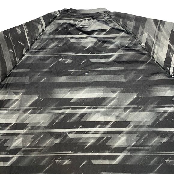 Under armour Tee Shirt Mens Size Medium Gray Tie Dye Heatgear Loose Short Sleeve - Picture 12 of 13